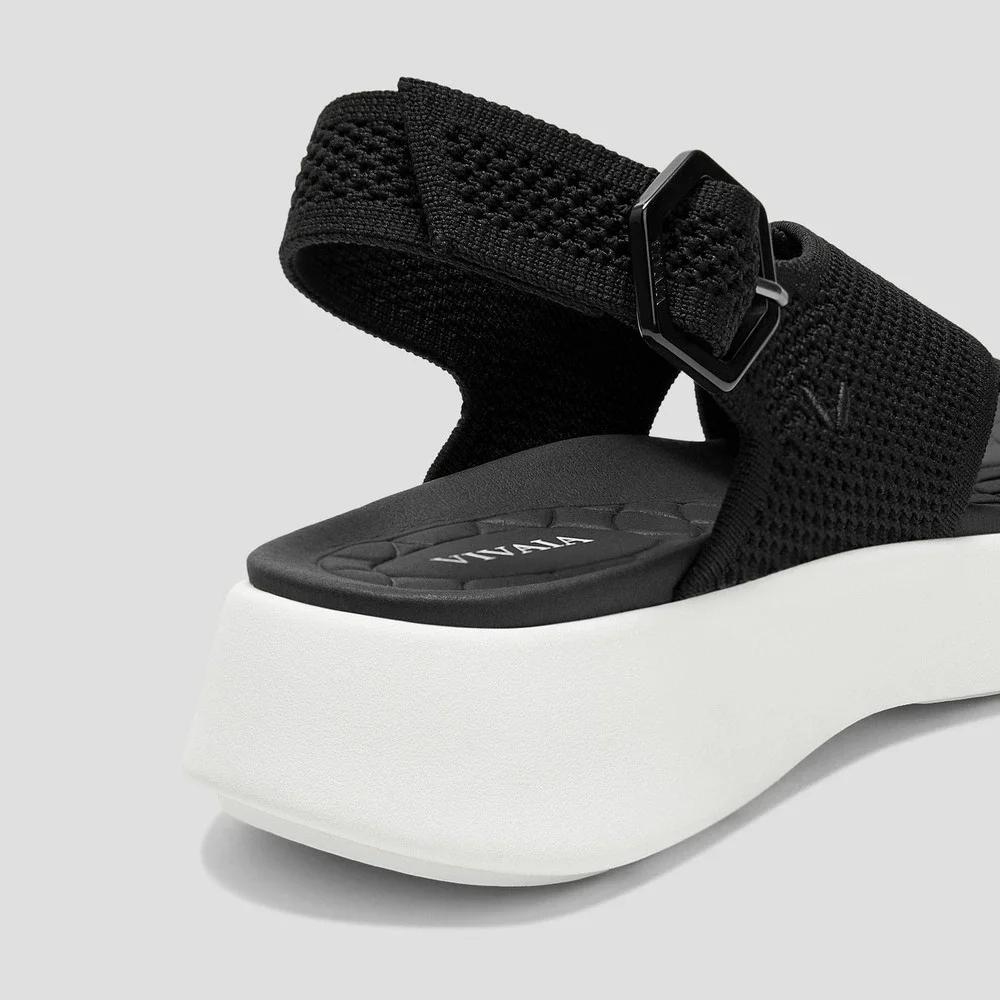 VIVAIA Kara Platform Sandals Black | EU 41.5 / US 10